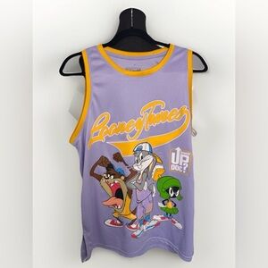 Looney Tunes Bugs Bunny Taz Marvin Basketball Jersey Tank  Mens